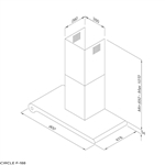 Máy hút mùi áp tường Malloca Circle F-88